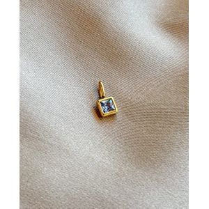 Bedel Square Diamond | Goud / Donkerblauw