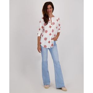 Pant Flare Stretch Denim | Light Blue Denim