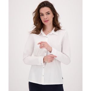 Blouse Perfecte | Wit - Travelstof van Je m'appelle