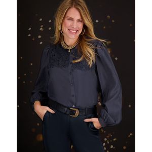 Blouse Tara | Donkerblauw