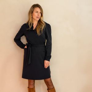 Robe Chérie | Zwart - Travelstof van Je m'appelle