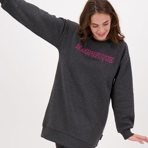 Tunic Sweater Brushed | Winter Grey Melange