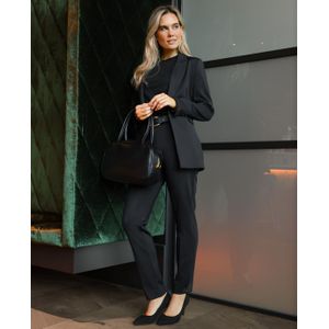 Pant Esmee Premium | Zwart - Travelstof van Je m'appelle