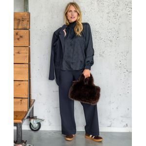 Pant Lizzy ++++ | Donkerblauw - Travelstof van Je m'appelle