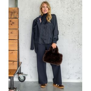 Pant Lizzy ++++ | Donkerblauw - Travelstof van Je m'appelle