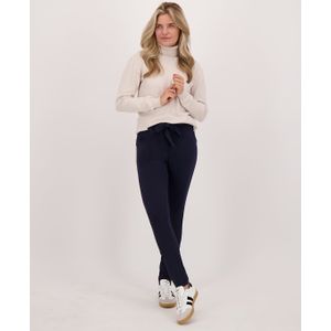 Pant Fancy Brushed | Donkerblauw - Travelstof van Je m'appelle