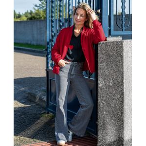 Pant Flare Stretch Denim | Grey