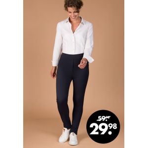 Pant Evi Navy - Travelstof van Je m'appelle