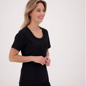 Tee Basic | Zwart - Travelstof van Je m'appelle