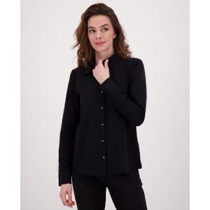 Blouse Perfecte | Zwart - Travelstof van Je m'appelle