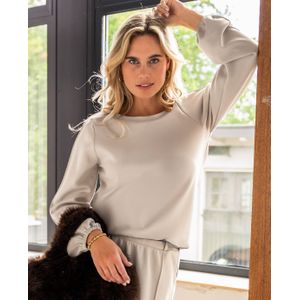 Top Pintuck | Light Taupe