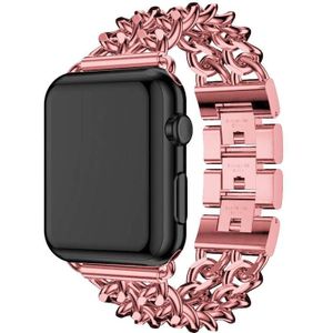 Apple Watch stahl cowboy Gliederarmband- rosa rot
