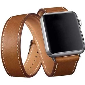 Apple Watch langer Schlaufe Lederarmband - braun