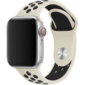 Apple Watch Doppel Sportarmband - antik weiß schwarz