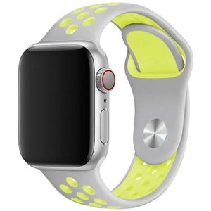 Apple Watch Doppel Sportarmband - grau gelb