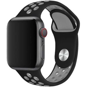Apple Watch Doppel Sportarmband - schwarz grau