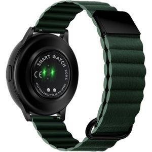 Samsung Galaxy Watch Ultra magnetisches Lederarmband - grün