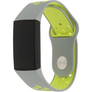 Fitbit Charge 3 & 4 Doppel Sportarmband - grau gelb