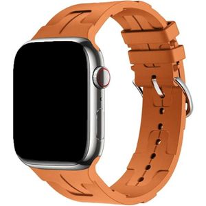 Apple Watch Sportarmband Hermès kilim single tour Gürtelschnalle - Orange