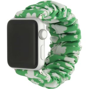 Apple Watch Nylon Scrunchie Armband - Kleegrün