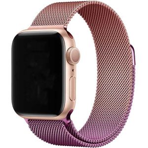 Apple Watch Milanaise Armband - rosa rot lila