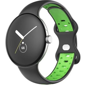 Google Pixel Watch Doppel Sportarmband - schwarz grün