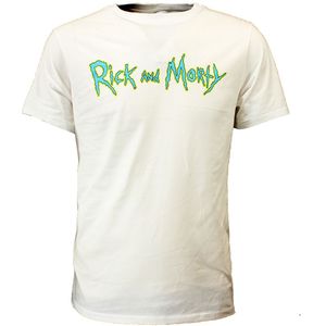 Rick and Morty Logo T-Shirt Wit - Officiële Merchandise