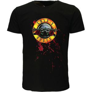 Guns N’ Roses Classic Logo Met Bloed T-Shirt - Officiële Merchandise