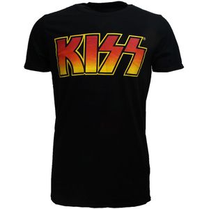 KISS Classic Logo Band T-Shirt Zwart - Officiële Merchandise