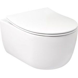 Plieger Kansas Compact randloos toilet met softclose & quick release slimme zitting wit