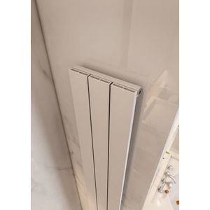 Eastbrook Charlton verticale aluminium radiator 180x37,5cm Mat wit 1152 watt