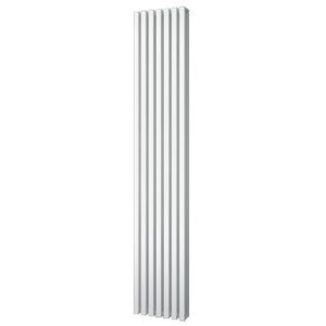 Plieger Siena designradiator verticaal dubbel 1800x318mm 1096W zwart