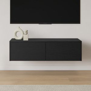 Livli Melbourne zwevend tv meubel 160cm zwart eiken