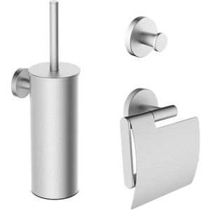 Mueller Hilton toiletaccessoiresset RVS