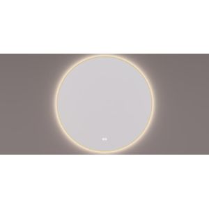 Hipp Design 13500 ronde spiegel 100cm goud met LED en spiegelverwarming