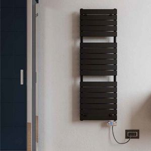 Badstuber E-Pisa elektrische radiator 50x151.2cm mat zwart 750W