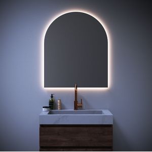 Sanituba Arch spiegel in boogvorm 80x95cm met verlichting