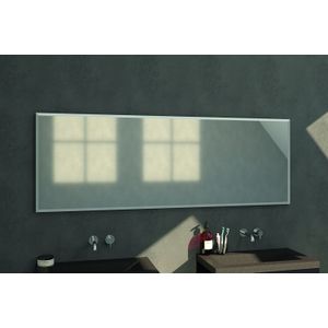 Sanituba Silhouette 200x70cm spiegel met RVS look omlijsting