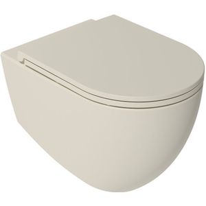 Sapho Infinity toiletpot randloos met softclose zitting ivoor