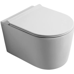 Salenzi Civita wandcloset toiletpot randloos glans wit 50x35x36.5cm