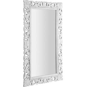 Sapho Scule barok spiegel met witte omlijsting 80x150cm