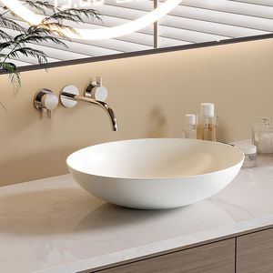 Saniclear Raja ronde waskom 40cm mat wit