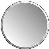 Plieger Charleston 4mm ronde spiegel met facetrand Ø50cm zilver