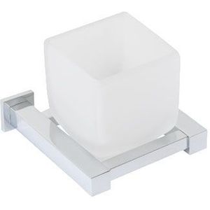 Plieger Cube bekerhouder matglas inox