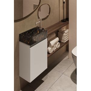 Fontana Athens Portoro Gold toiletmeubel 40cm wit mat