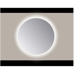 Sanicare Q-mirrors spiegel rond 80 cm. PP geslepen rondom Ambiance Cold White leds met sensor