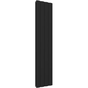 Eastbrook Guardia verticale aluminium radiator 180x28cm Mat zwart 1368 watt