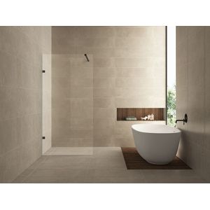 Mueller Black profielloze inloopdouche 50cm zwart mat