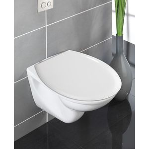 Wenko Gubbio Easy-Close toiletzitting wit