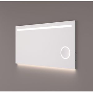 Hipp Design 6000 spiegel met LED verlichting, vergrootglas en spiegelverwarming 160x70cm